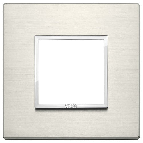 21642.08 | VIMAR EIKON PLATE, 2-MODULE, ALUMINIUM TITANIUM